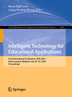 cover image of Intelligent Technology for Educational Applications